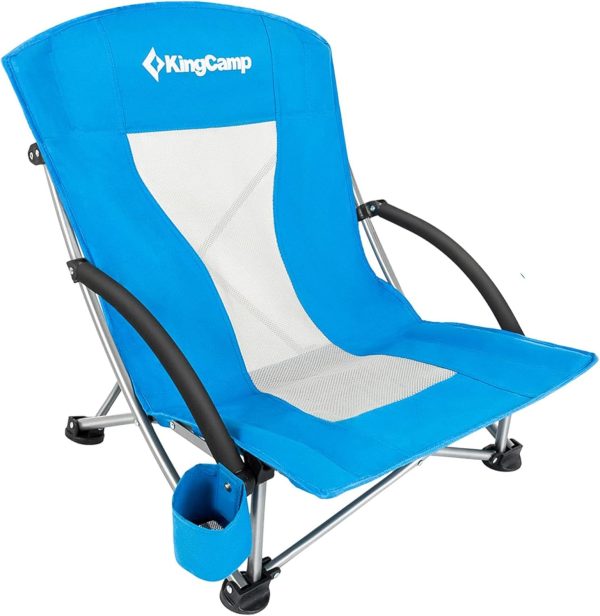 KingCamp Low Beach Chairs, Portable Folding Chair for Adults Extra Wide Ergonomic High Back Seat 300lbs Heavy Duty Lightweight Oversized Gear with Carry Bag for Outdoor Lawn Camping Picnic - Image 47