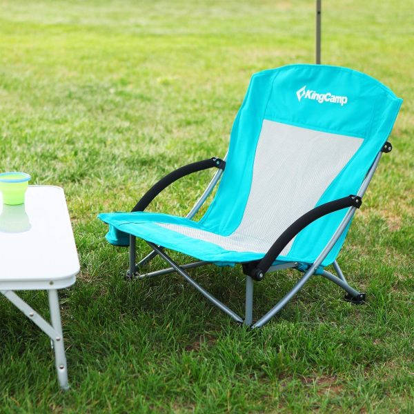 KingCamp Low Beach Chairs, Portable Folding Chair for Adults Extra Wide Ergonomic High Back Seat 300lbs Heavy Duty Lightweight Oversized Gear with Carry Bag for Outdoor Lawn Camping Picnic - Image 56