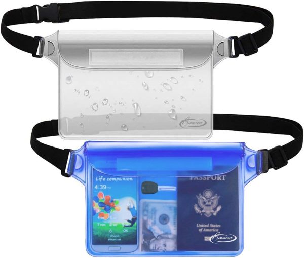 AiRunTech Waterproof Fanny Pack,Waterproof Pouch for Phone Passport Wallet Purse with Waist Strap,Floating Waterproof Bags for Travel Beach Swimming Kayaking Boating Pool Accessories - Image 8