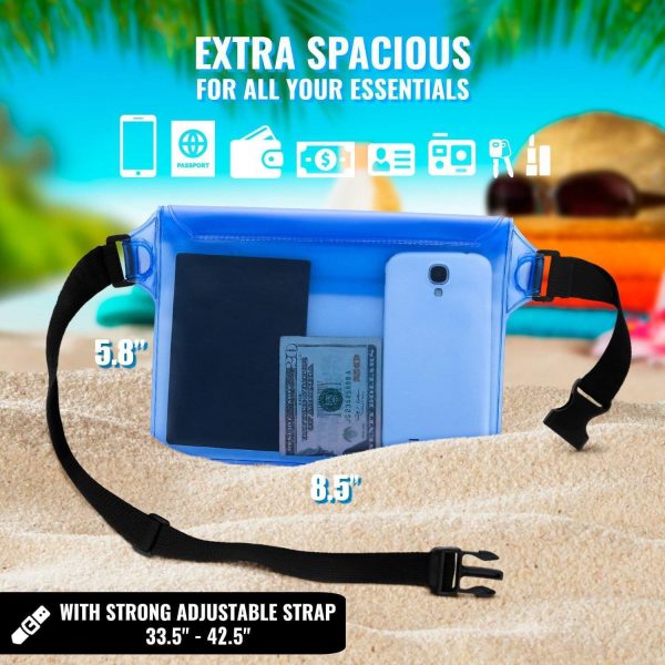AiRunTech Waterproof Fanny Pack,Waterproof Pouch for Phone Passport Wallet Purse with Waist Strap,Floating Waterproof Bags for Travel Beach Swimming Kayaking Boating Pool Accessories - Image 10