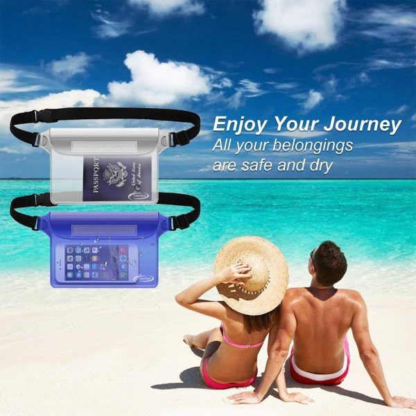 AiRunTech Waterproof Fanny Pack,Waterproof Pouch for Phone Passport Wallet Purse with Waist Strap,Floating Waterproof Bags for Travel Beach Swimming Kayaking Boating Pool Accessories - Image 14