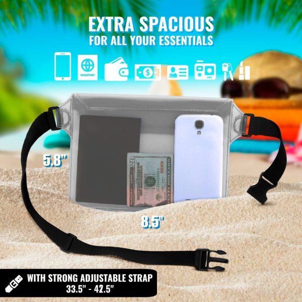 AiRunTech Waterproof Fanny Pack,Waterproof Pouch for Phone Passport Wallet Purse with Waist Strap,Floating Waterproof Bags for Travel Beach Swimming Kayaking Boating Pool Accessories - Image 17