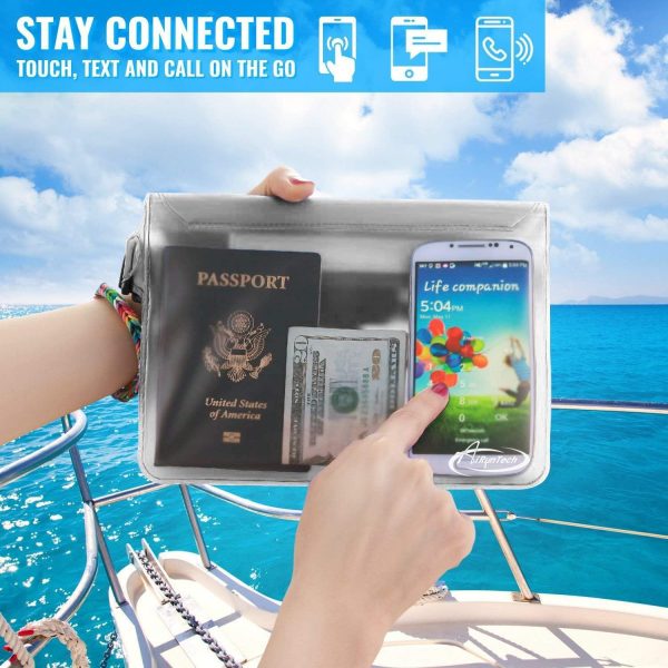 AiRunTech Waterproof Fanny Pack,Waterproof Pouch for Phone Passport Wallet Purse with Waist Strap,Floating Waterproof Bags for Travel Beach Swimming Kayaking Boating Pool Accessories - Image 19