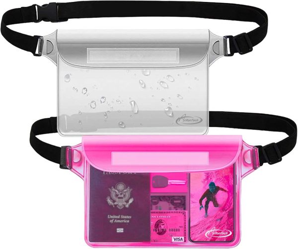 AiRunTech Waterproof Fanny Pack,Waterproof Pouch for Phone Passport Wallet Purse with Waist Strap,Floating Waterproof Bags for Travel Beach Swimming Kayaking Boating Pool Accessories - Image 24