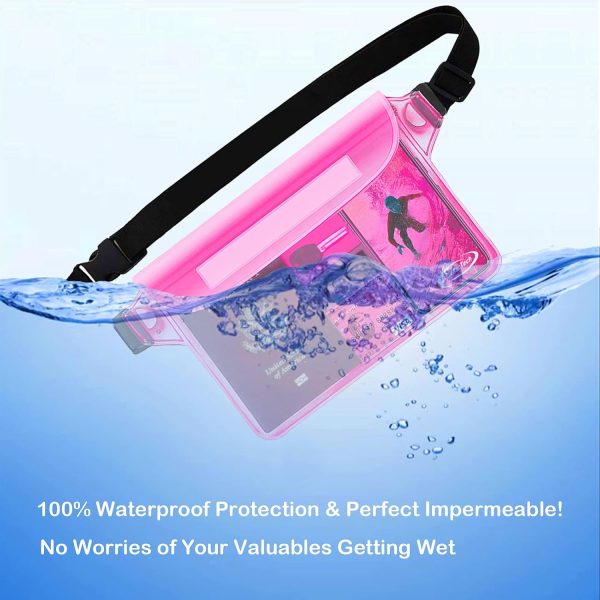 AiRunTech Waterproof Fanny Pack,Waterproof Pouch for Phone Passport Wallet Purse with Waist Strap,Floating Waterproof Bags for Travel Beach Swimming Kayaking Boating Pool Accessories - Image 27
