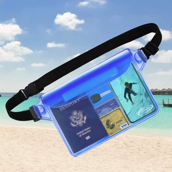 AiRunTech Waterproof Fanny Pack,Waterproof Pouch for Phone Passport Wallet Purse with Waist Strap,Floating Waterproof Bags for Travel Beach Swimming Kayaking Boating Pool Accessories - Image 33