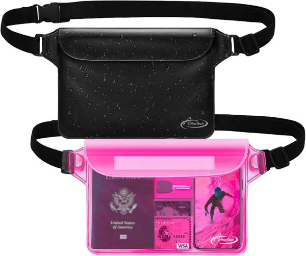 AiRunTech Waterproof Fanny Pack,Waterproof Pouch for Phone Passport Wallet Purse with Waist Strap,Floating Waterproof Bags for Travel Beach Swimming Kayaking Boating Pool Accessories - Image 38