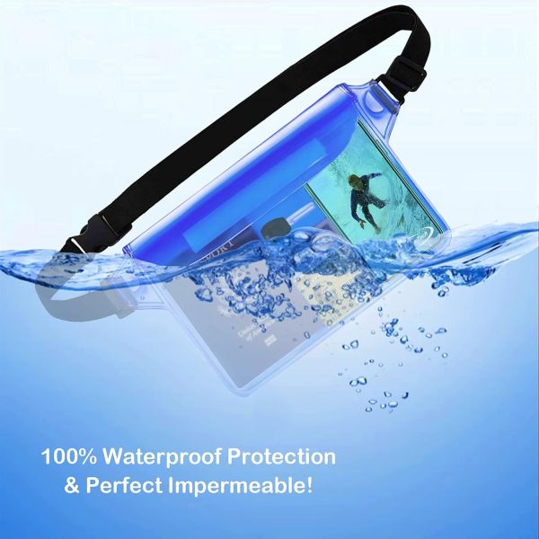 AiRunTech Waterproof Fanny Pack,Waterproof Pouch for Phone Passport Wallet Purse with Waist Strap,Floating Waterproof Bags for Travel Beach Swimming Kayaking Boating Pool Accessories - Image 42