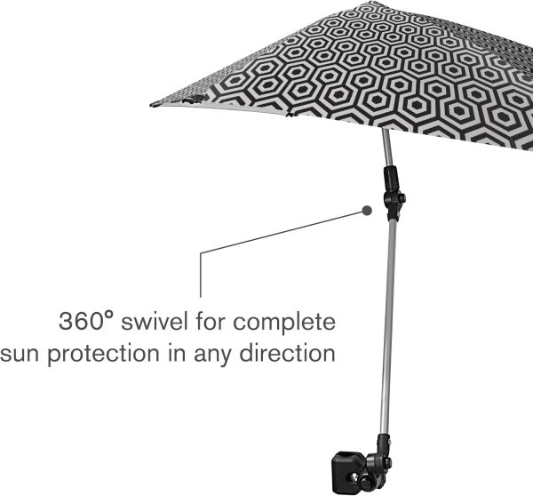 Sport-Brella Versa-Brella SPF 50+ Adjustable Umbrella with Universal Clamp - Image 9