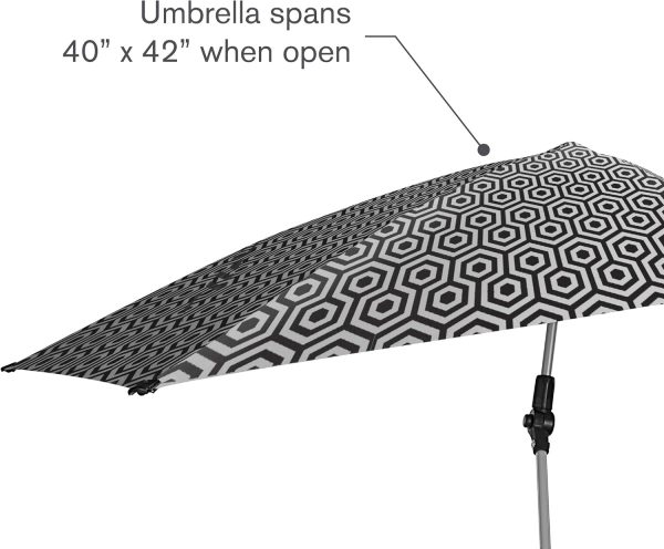 Sport-Brella Versa-Brella SPF 50+ Adjustable Umbrella with Universal Clamp - Image 10