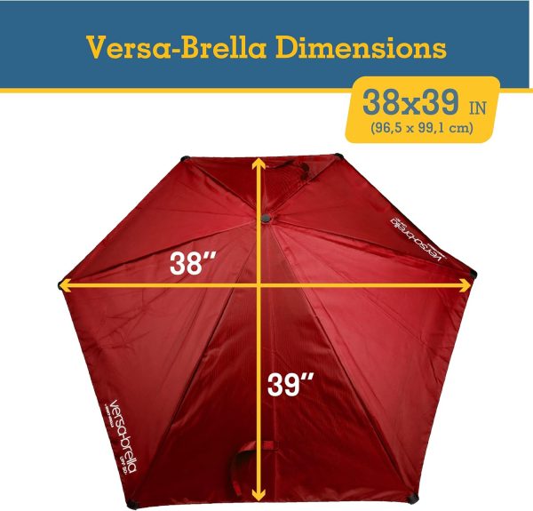 Sport-Brella Versa-Brella SPF 50+ Adjustable Umbrella with Universal Clamp - Image 35