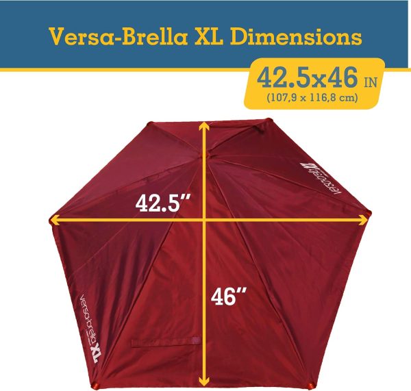 Sport-Brella Versa-Brella SPF 50+ Adjustable Umbrella with Universal Clamp - Image 71