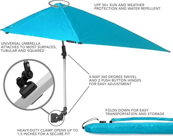 Sport-Brella Versa-Brella SPF 50+ Adjustable Umbrella with Universal Clamp - Image 73