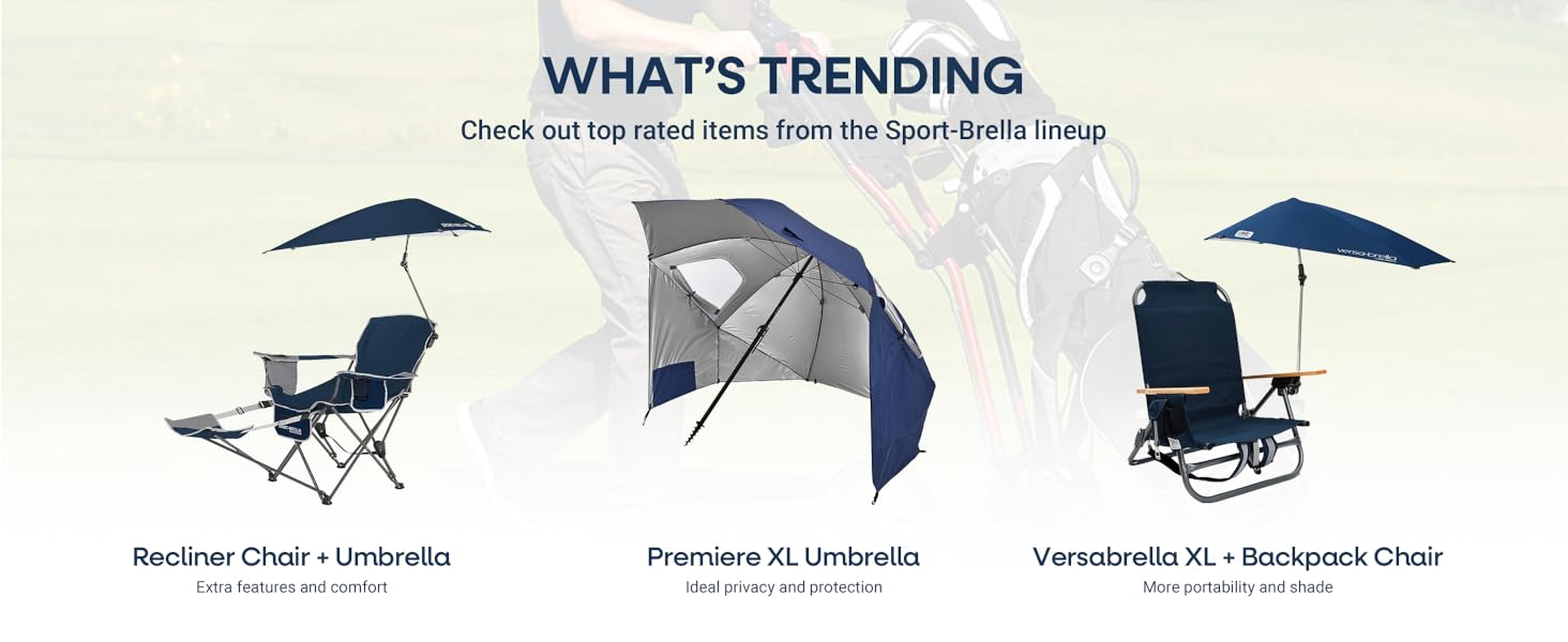 featured sun shades and trending items from sport-brella