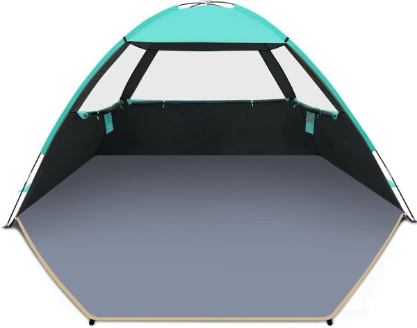 Gorich Beach Tent Sun Shelter for 3/4-5/6-7/8-10 Person with UPF 50＋ UV Protection, Lightweight & Easy Setup Beach Shade Canopy, Portable Beach Shade Tent Beach Cabana - Image 16