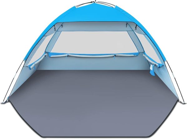 Gorich Beach Tent Sun Shelter for 3/4-5/6-7/8-10 Person with UPF 50＋ UV Protection, Lightweight & Easy Setup Beach Shade Canopy, Portable Beach Shade Tent Beach Cabana - Image 22