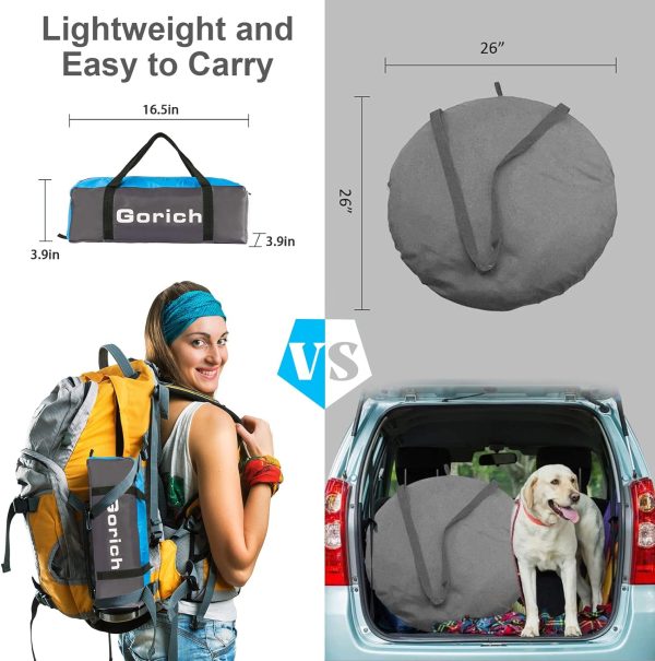 Gorich Beach Tent Sun Shelter for 3/4-5/6-7/8-10 Person with UPF 50＋ UV Protection, Lightweight & Easy Setup Beach Shade Canopy, Portable Beach Shade Tent Beach Cabana - Image 37