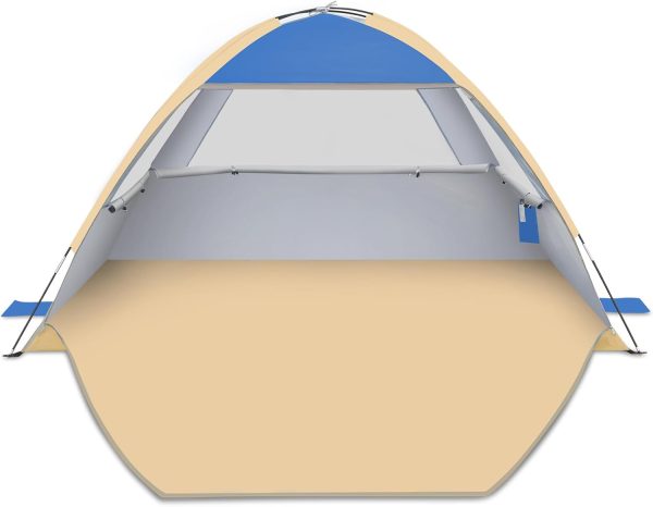 Gorich Beach Tent Sun Shelter for 3/4-5/6-7/8-10 Person with UPF 50＋ UV Protection, Lightweight & Easy Setup Beach Shade Canopy, Portable Beach Shade Tent Beach Cabana - Image 46