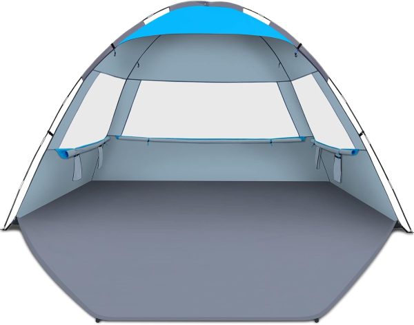 Gorich Beach Tent Sun Shelter for 3/4-5/6-7/8-10 Person with UPF 50＋ UV Protection, Lightweight & Easy Setup Beach Shade Canopy, Portable Beach Shade Tent Beach Cabana - Image 53