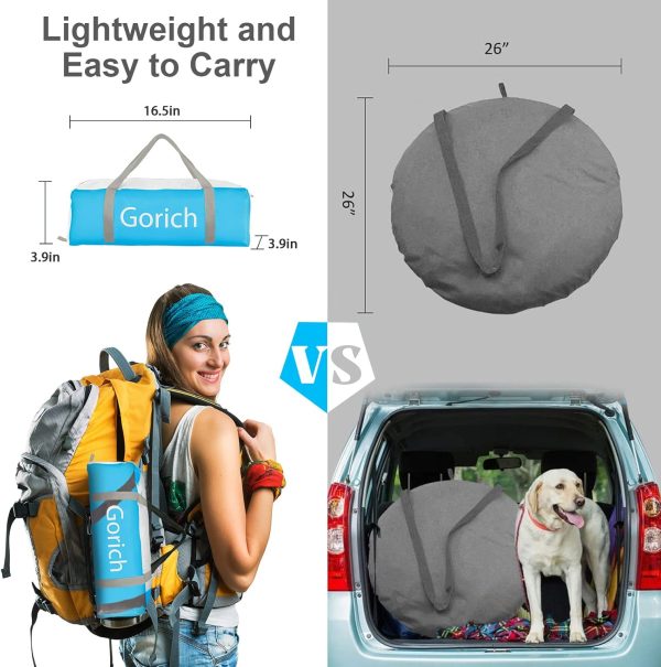 Gorich Beach Tent Sun Shelter for 3/4-5/6-7/8-10 Person with UPF 50＋ UV Protection, Lightweight & Easy Setup Beach Shade Canopy, Portable Beach Shade Tent Beach Cabana - Image 63