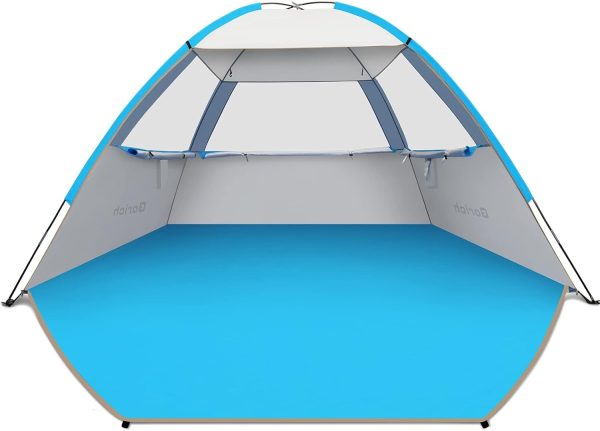Gorich Beach Tent Sun Shelter for 3/4-5/6-7/8-10 Person with UPF 50＋ UV Protection, Lightweight & Easy Setup Beach Shade Canopy, Portable Beach Shade Tent Beach Cabana - Image 68