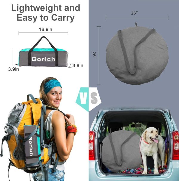 Gorich Beach Tent Sun Shelter for 3/4-5/6-7/8-10 Person with UPF 50＋ UV Protection, Lightweight & Easy Setup Beach Shade Canopy, Portable Beach Shade Tent Beach Cabana - Image 85