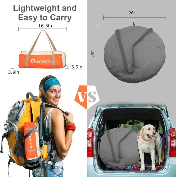 Gorich Beach Tent Sun Shelter for 3/4-5/6-7/8-10 Person with UPF 50＋ UV Protection, Lightweight & Easy Setup Beach Shade Canopy, Portable Beach Shade Tent Beach Cabana - Image 104