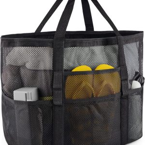 Mesh Beach Bag - Large Tote Bag for Family, Toys & Vacation Essentials