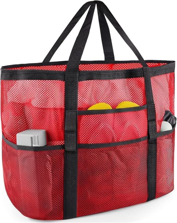 Mesh Beach Bag - Large Tote Bag for Family, Toys & Vacation Essentials - Image 9