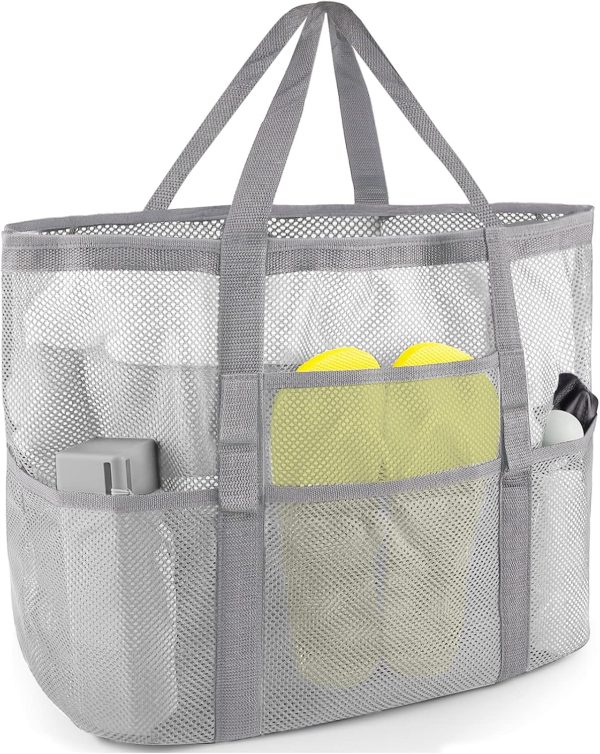 Mesh Beach Bag - Large Tote Bag for Family, Toys & Vacation Essentials - Image 23