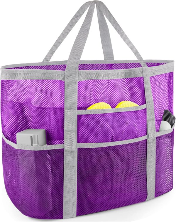 Mesh Beach Bag - Large Tote Bag for Family, Toys & Vacation Essentials - Image 37