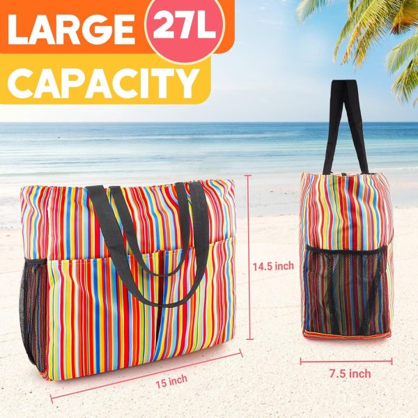 Mesh Beach Bag - Large Tote Bag for Family, Toys & Vacation Essentials - Image 45