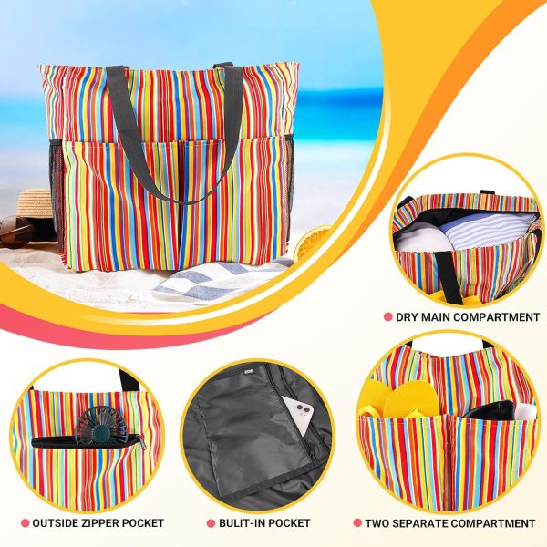 Mesh Beach Bag - Large Tote Bag for Family, Toys & Vacation Essentials - Image 46