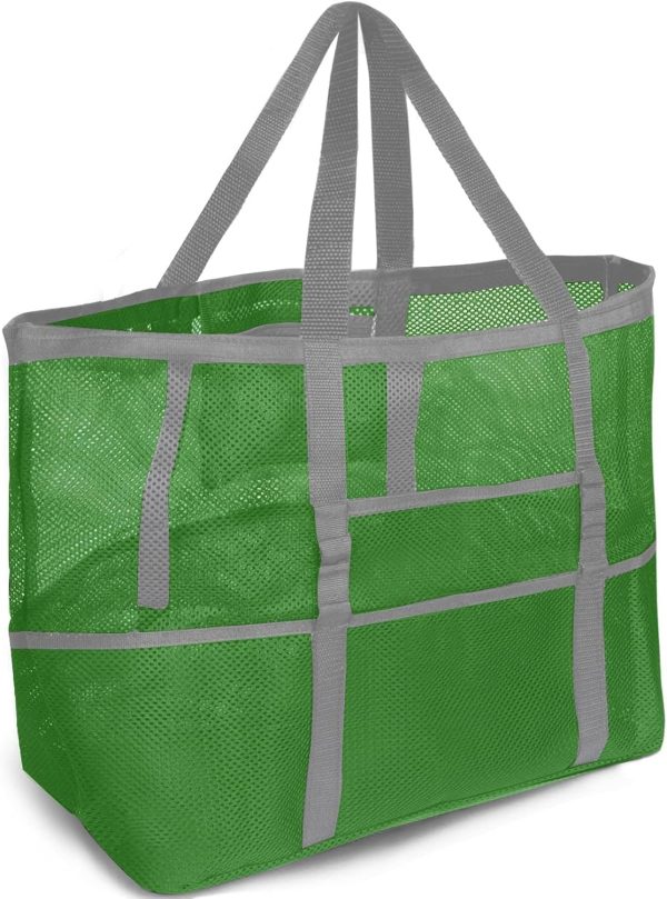 Mesh Beach Bag - Large Tote Bag for Family, Toys & Vacation Essentials - Image 51