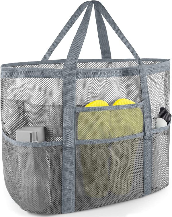 Mesh Beach Bag - Large Tote Bag for Family, Toys & Vacation Essentials - Image 59