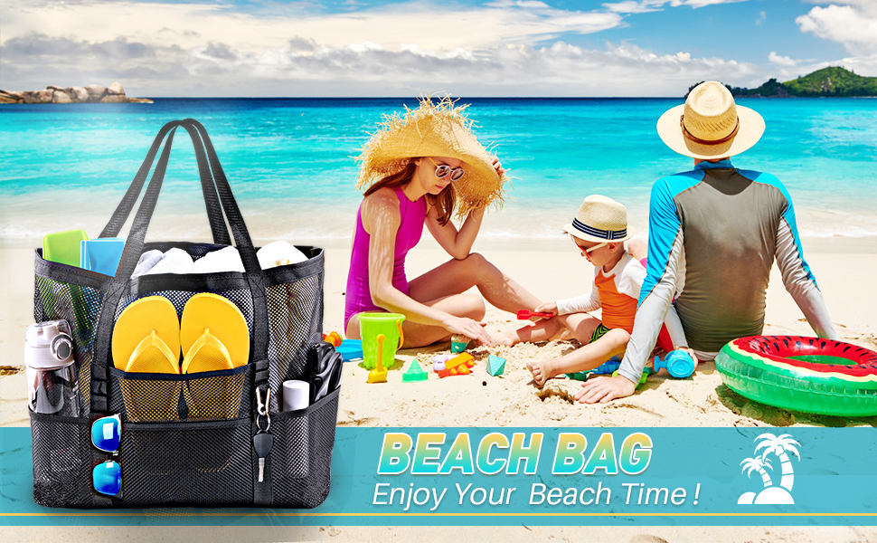 mesh beach bag
