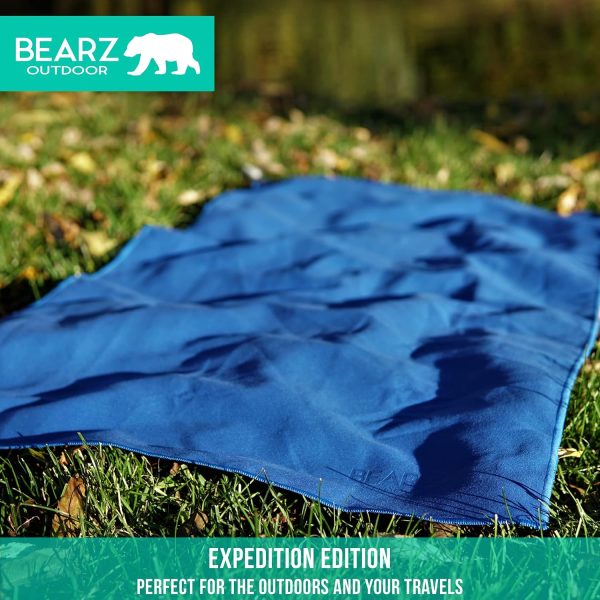Microfiber Towel Set by BEARZ Outdoor. Microfiber Towels for Body, Workout Towel, Camp Towel, Yoga Towel, Sweat Towel, Microfiber Beach Towel, Travel Towel. Fast Drying & Compact. Free Face Towel - Image 14