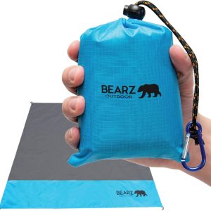 Pocket Blanket - Beach Blanket Waterproof Sandproof, Picnic Blankets Waterproof Foldable, Lightweight & Compact for Hiking, Camping, Travel, Festival Accessories
