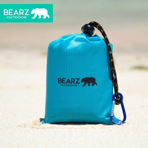 Pocket Blanket - Beach Blanket Waterproof Sandproof, Picnic Blankets Waterproof Foldable, Lightweight & Compact for Hiking, Camping, Travel, Festival Accessories - Image 4