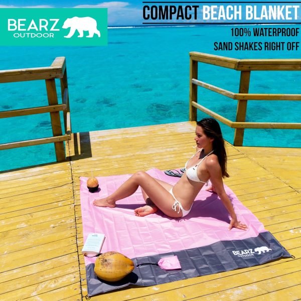 Pocket Blanket - Beach Blanket Waterproof Sandproof, Picnic Blankets Waterproof Foldable, Lightweight & Compact for Hiking, Camping, Travel, Festival Accessories - Image 10