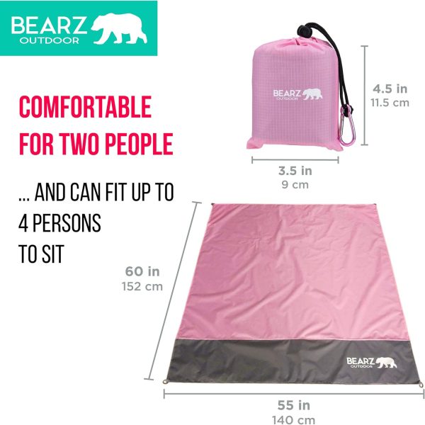 Pocket Blanket - Beach Blanket Waterproof Sandproof, Picnic Blankets Waterproof Foldable, Lightweight & Compact for Hiking, Camping, Travel, Festival Accessories - Image 14