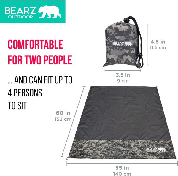 Pocket Blanket - Beach Blanket Waterproof Sandproof, Picnic Blankets Waterproof Foldable, Lightweight & Compact for Hiking, Camping, Travel, Festival Accessories - Image 20