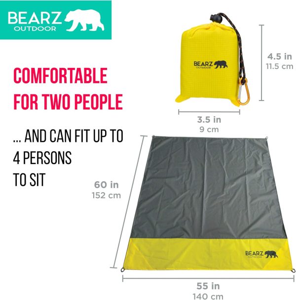 Pocket Blanket - Beach Blanket Waterproof Sandproof, Picnic Blankets Waterproof Foldable, Lightweight & Compact for Hiking, Camping, Travel, Festival Accessories - Image 27